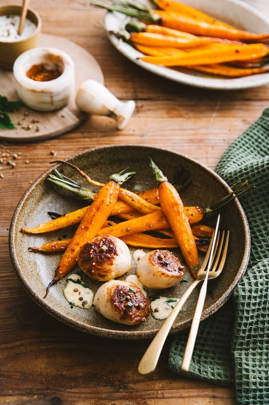 recette de Saint-Jacques en croûte tandoori