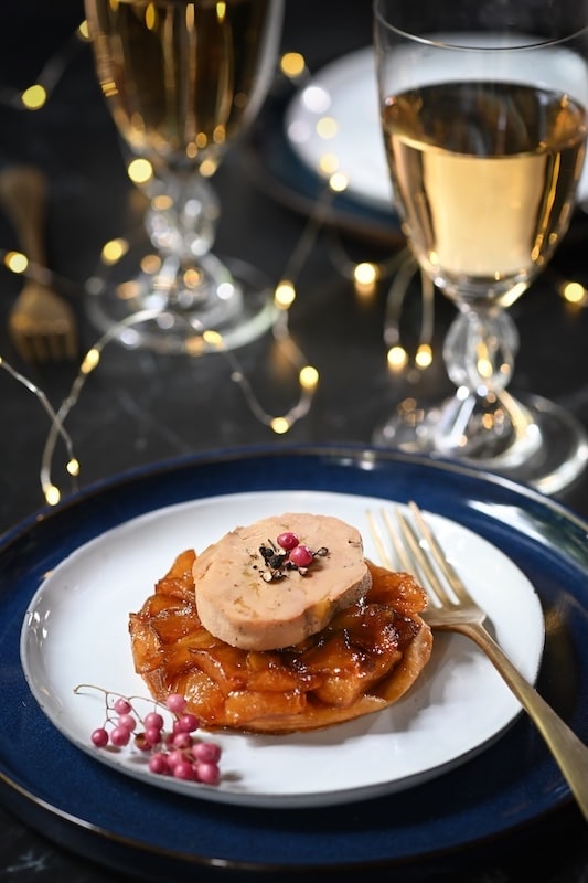 recette de Tatins de pomme et foie gras