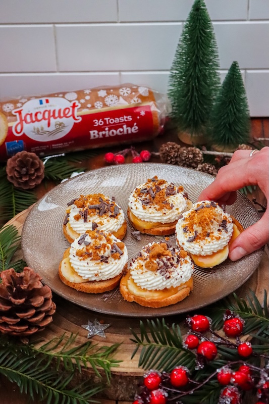 recette de Toasts briochés façon banoffee