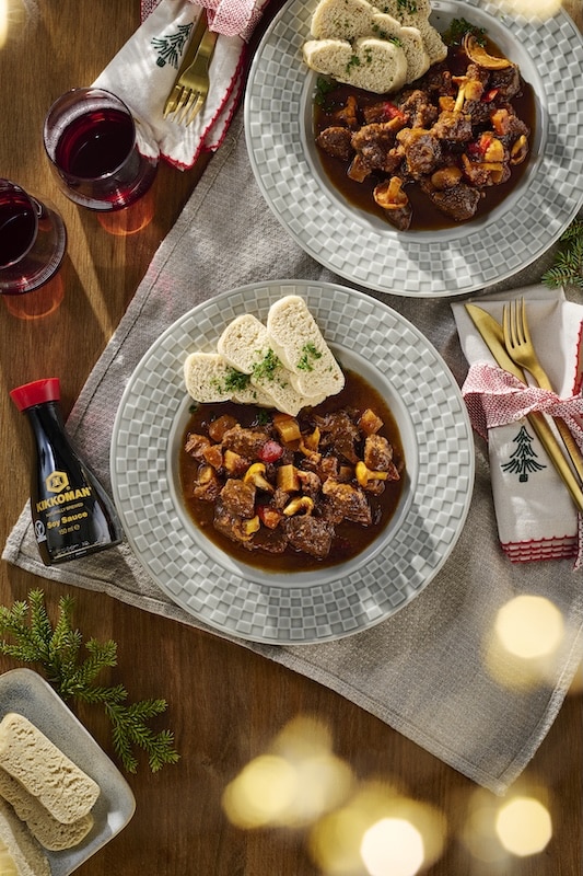 recette de Goulash de chevreuil aux champignons