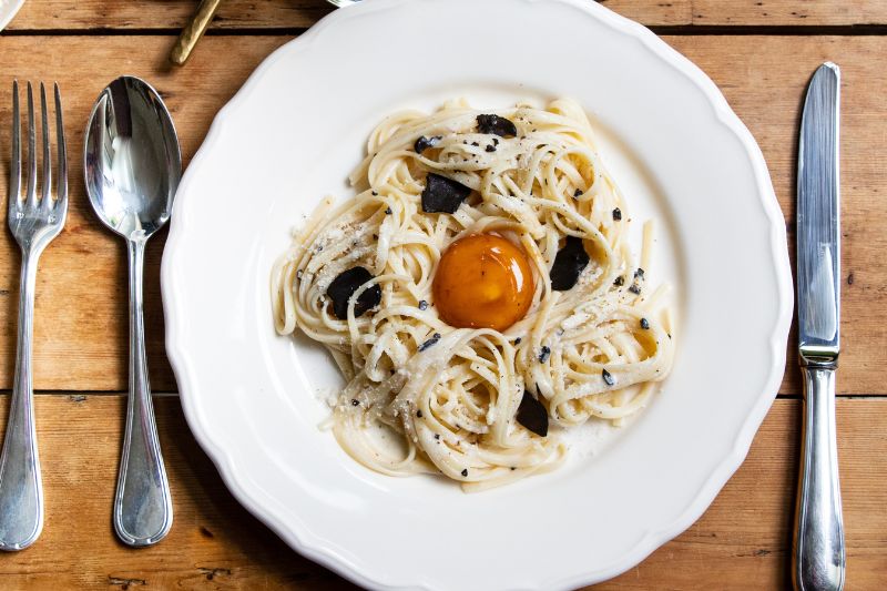 Linguine au beurre truffé