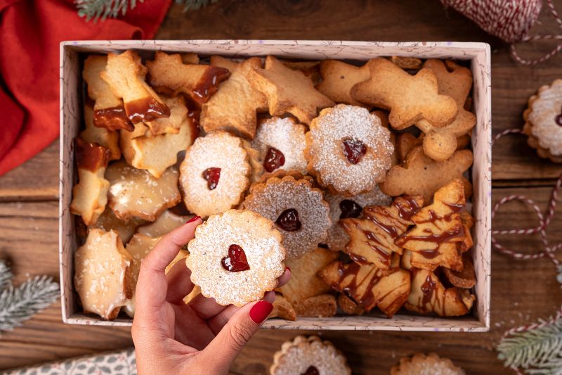 Biscuits sablés de Noël aux noisettes