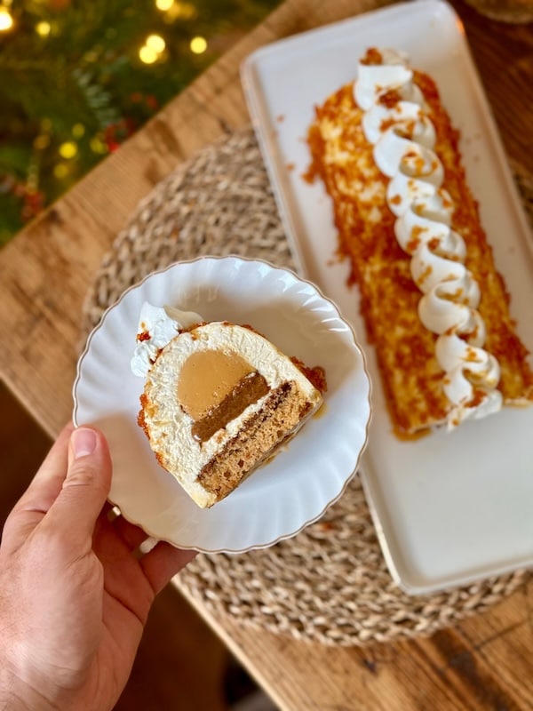 recette de Bûche façon crème brûlée