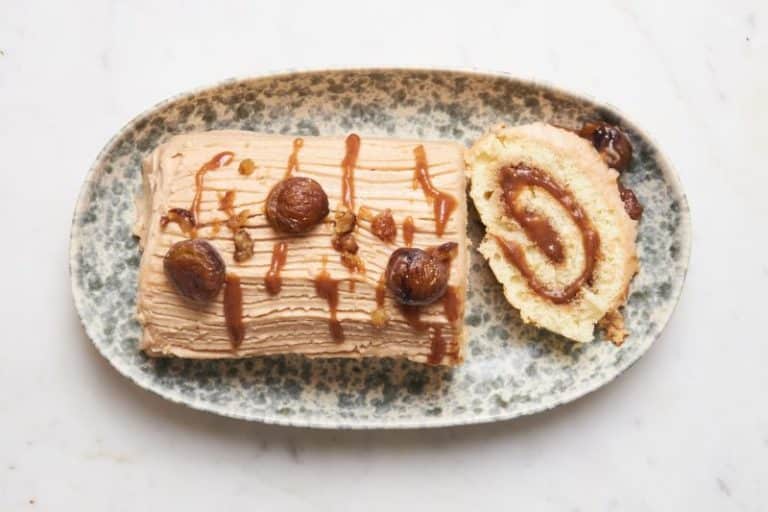Bûche de Noël à la crème de marron
