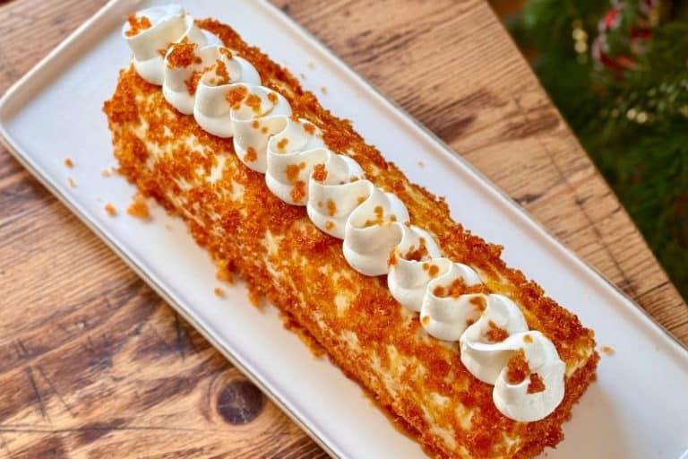 Bûche façon crème brûlée