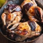 Cailles au foie de volaille