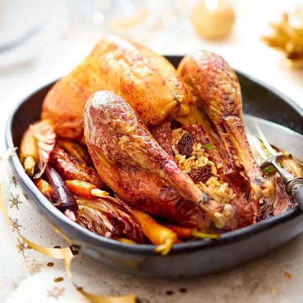 recette de Dinde farcie au risotto