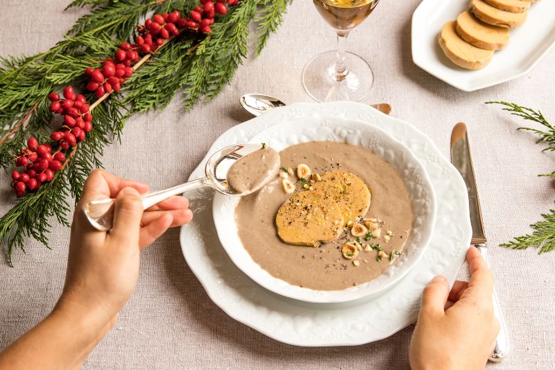 Crémeux châtaignes au foie gras