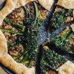 Tarte aux poireaux champignons et Bimi