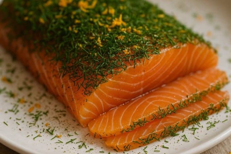 Saumon gravlax à l’orange et à la cannelle