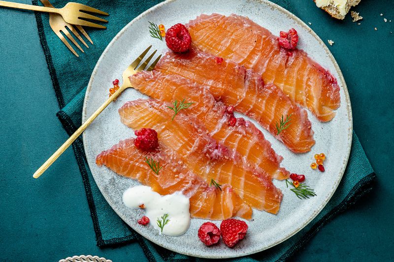 Saumon gravlax au whiskey irlandais