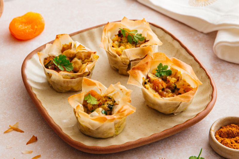 Mini corolles de lapin au curry