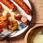 Saucisses fumées au Mont d’Or