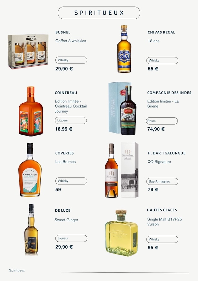 Les spiritueux de Noël 2025