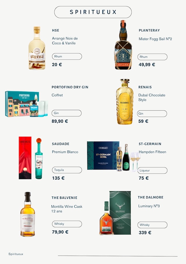 liqueur whisky rhum gin vodka