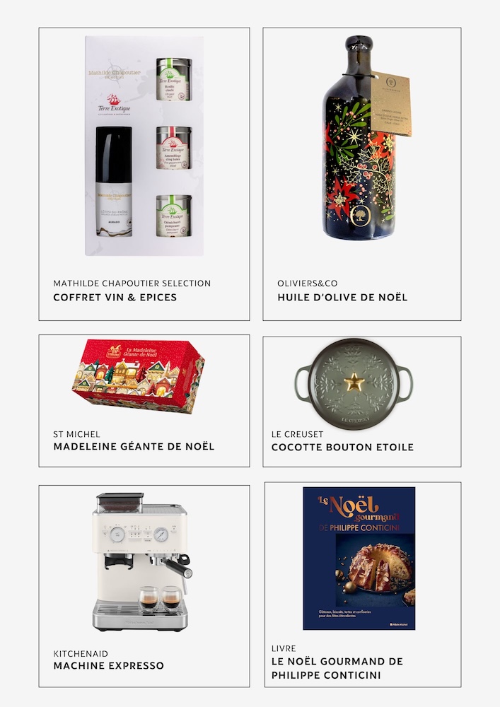 Les cadeaux gourmands de Noël 2025