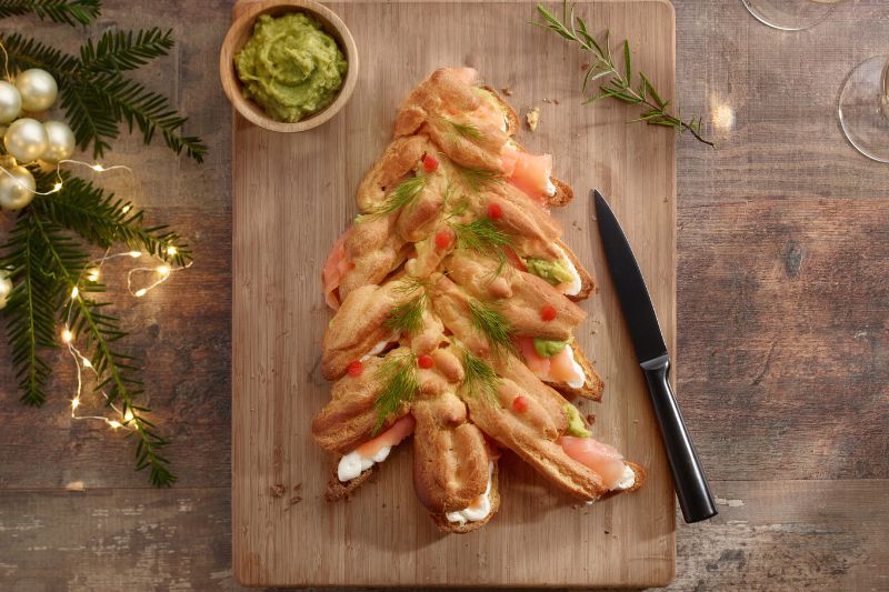 Paris-Brest avocat et saumon