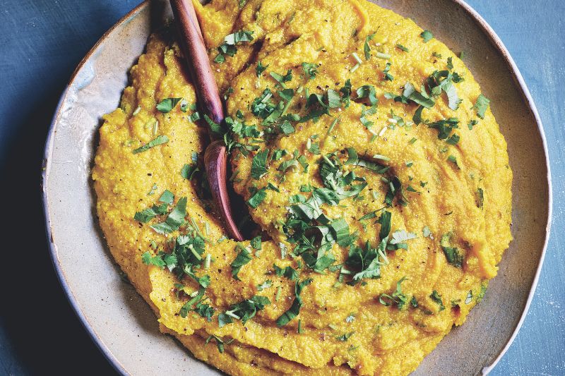 Polenta curcuma noix de coco