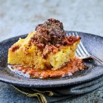 Boulettes aux herbes à la polenta