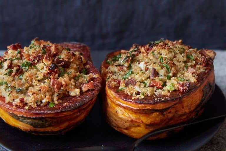 Courge farcie au quinoa