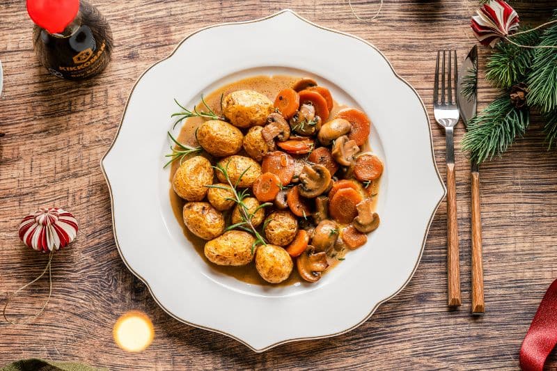 Ragoût aux champignons et à la bière brune