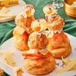 Religieuses au Gruyère et à la truite fumée