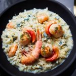 Risotto aux Saint-Jacques et gambas