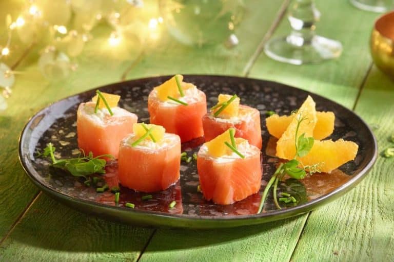 Roulés au saumon fumé à l’orange