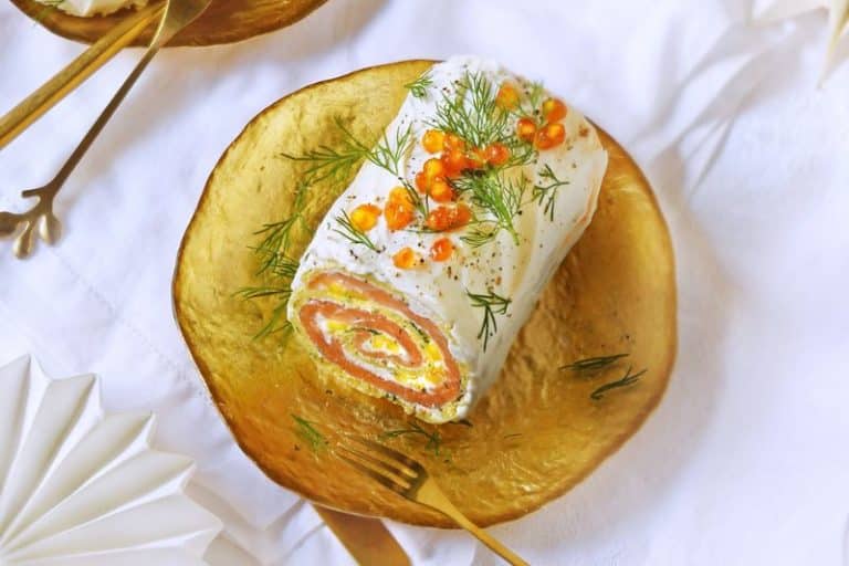 Roulés de saumon au fromage et à la mangue