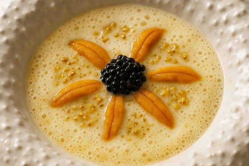 Royale de Saint-Jacques et oursins