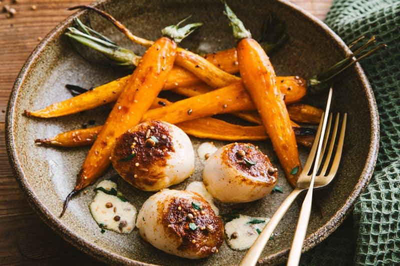 Saint-Jacques en croûte tandoori