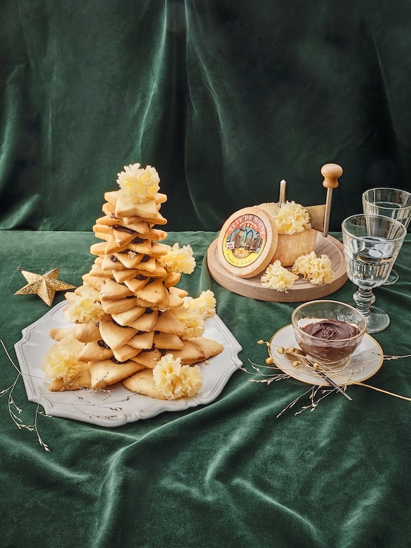 recette de Sapin de sablés à la Tête de Moine