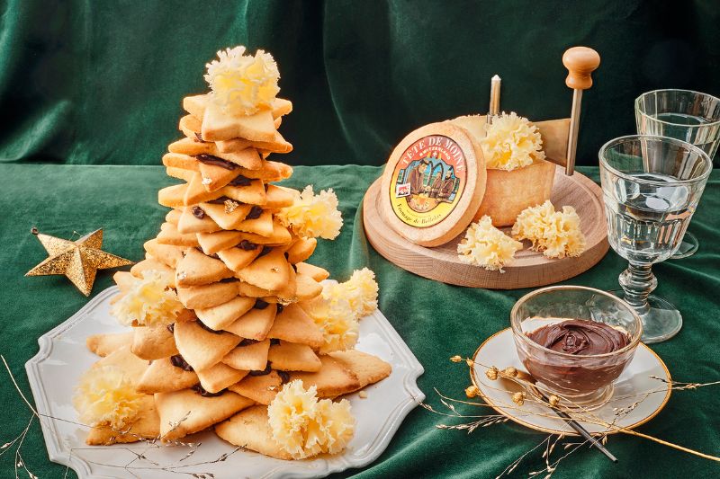 Sapin de sablés à la Tête de Moine