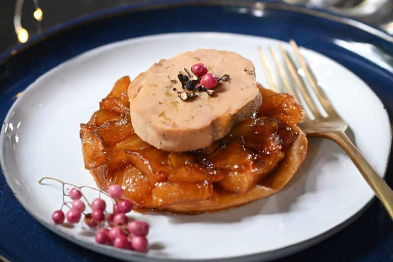 Tatins de pomme et foie gras