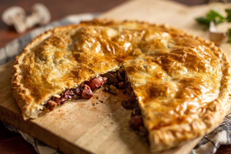 Tourte aux gésiers et foies de volaille