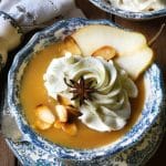 Velouté de poire et chantilly vanillée