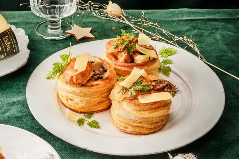 Vol-au-vent à la dinde et à la béchamel