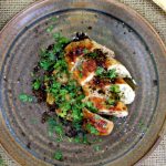 Volaille rotie panais au café