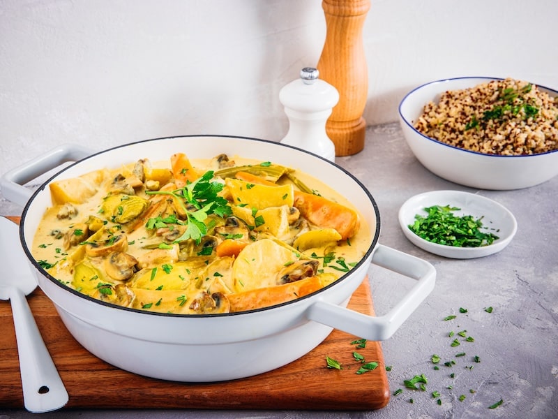 recette de Blanquette de légumes au curry