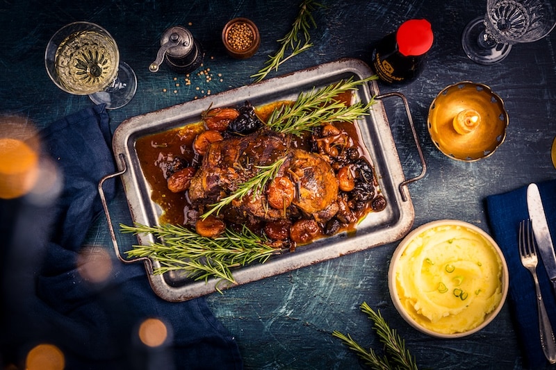 recette Agneau braisé aux fruits secs