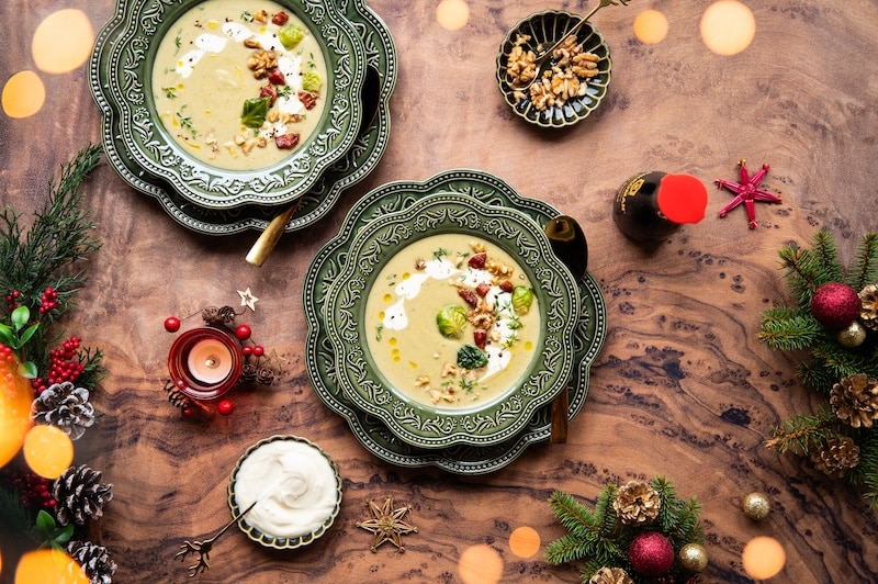 recette de Soupe crémeuse aux choux de Bruxelles