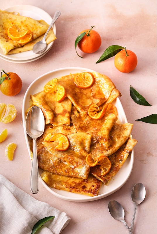 recette de Crêpes Suzette à la Clémentine de Corse