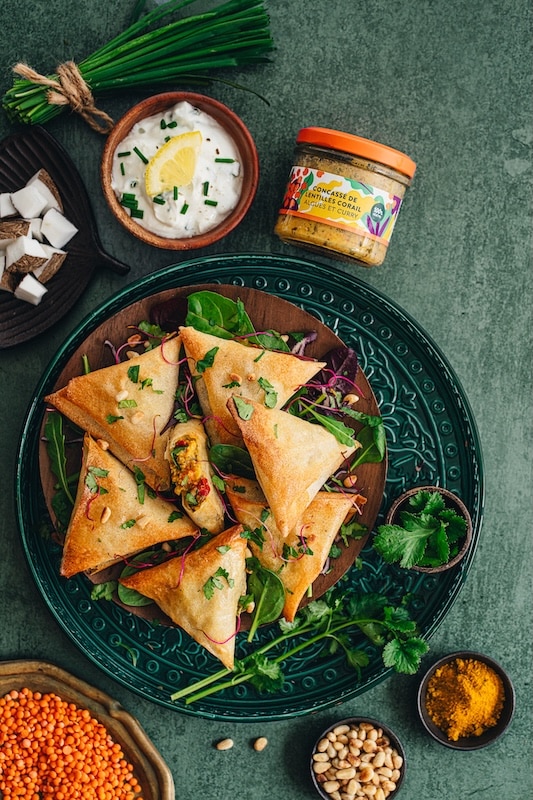 recette de Croustillants orientaux sauce Skyr