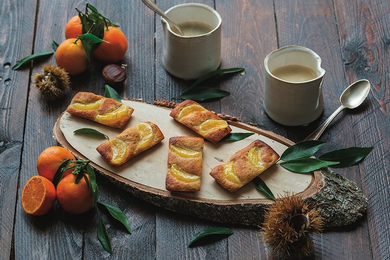 recette de Financiers aux noisettes et clémentines de Corse