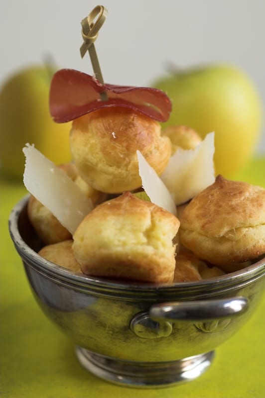 recette de Gougères aux pommes du Limousin et bacon