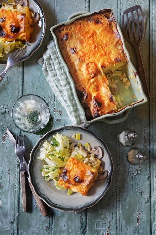 recette de Gratin de cabillaud au duo de fromages