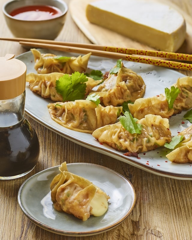 recette de Gyozas au Reblochon et au porc