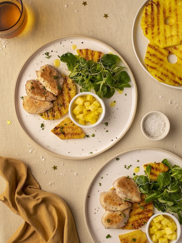 recette de Cailles à l’ananas