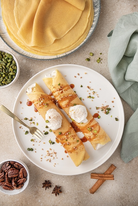 recette de Crêpes Pumpkin Spice Latte