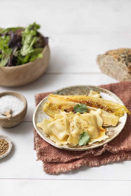 recette de Grandes ravioles au saumon fumé